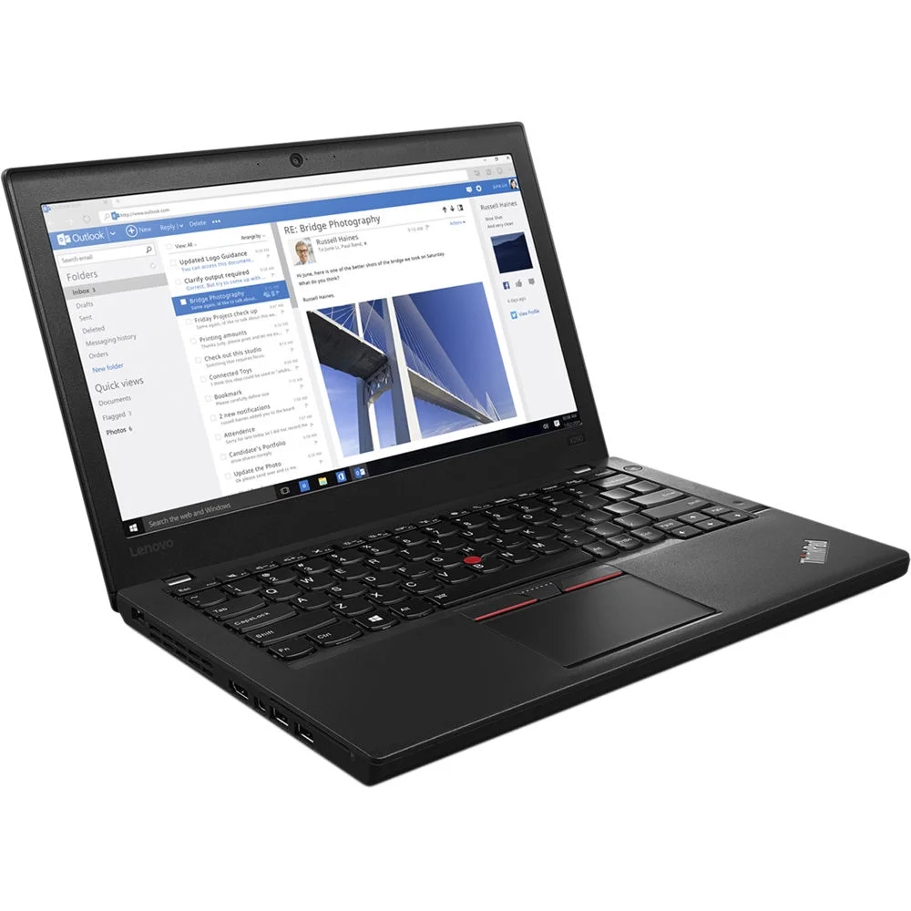 (i5+8gb+256gb+Mouse) Lenovo Thinkpad X260 laptop Core i5 2.40 GHz 8GB Ram 256GB SSD Storage 12.5''INCH HD Screen Display Refurbished School Business Cyber Laptop Computer | Notebook