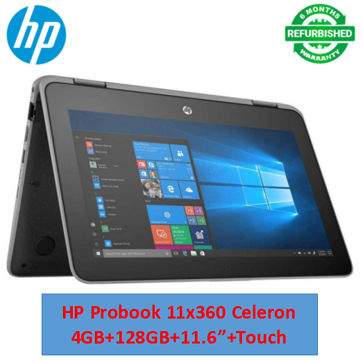 (4GB+128GB SSD+Free Mouse)Refurbished Hp Probook 11X360 G5 Celeron 4GB+128GB+11.6"  Laptop  Windows 11 Notebook Bluetooth Webcam refurbished hp laptops