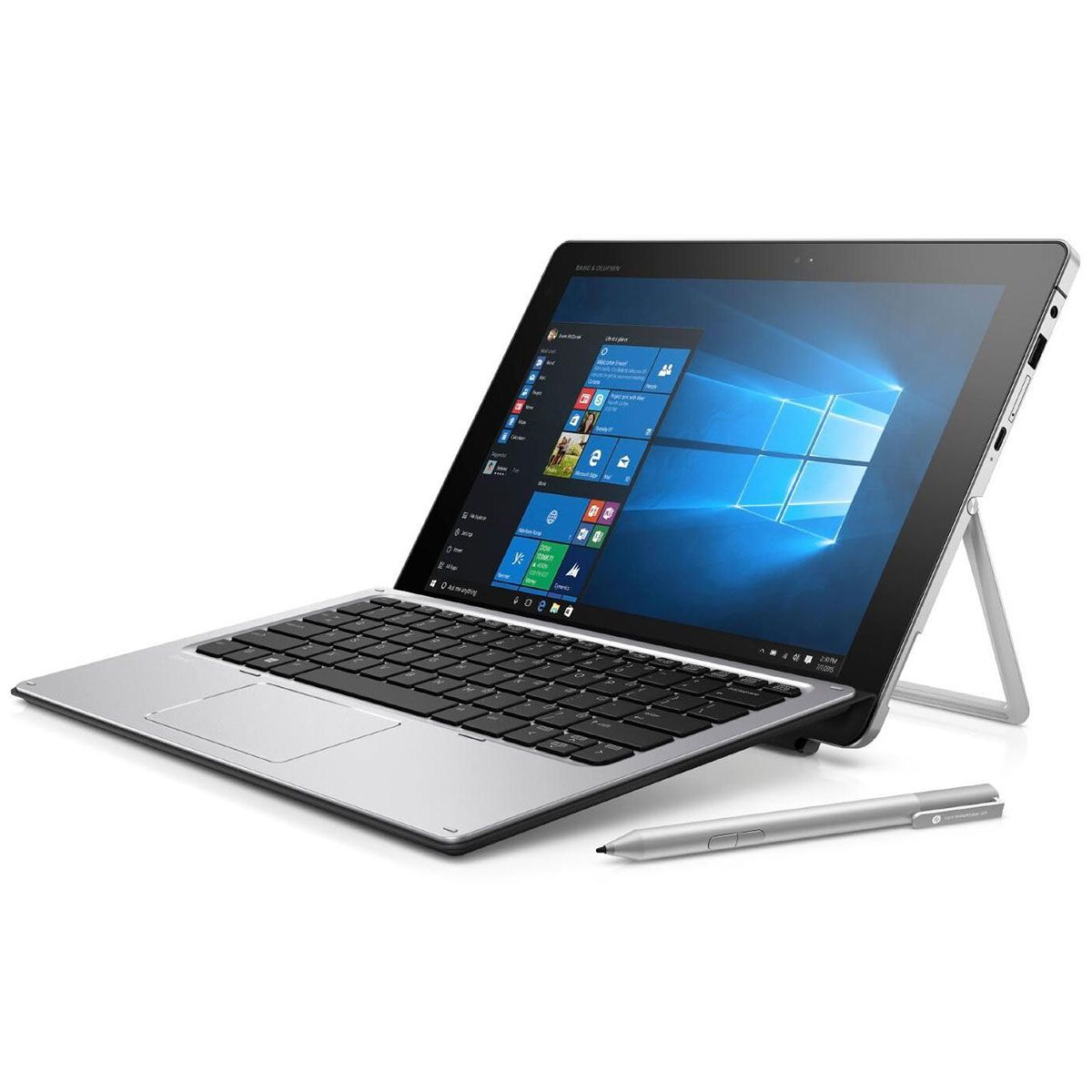 (Free Mouse) Hp Elitebook x2 1012 G2 Detachable 2 in 1 8GB 256GB 6th Gen FHD 12.5" Non-touch - Refurbished Business Student Laptop - Office 2021 Windows 11 Notebook Silver