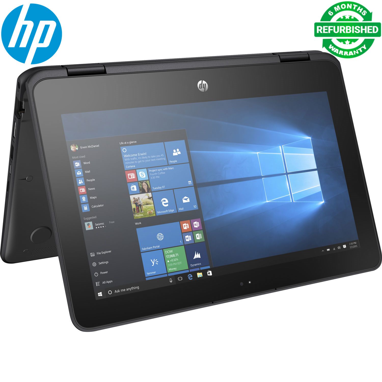 (Bag+i5+8GB+512GB+Touch) Refurbished HP Probook 11X360 G2 Touchscreen Laptopi5+8GB+512GB SSD 7th Gen Laptop Windows 11 Pro Bluetooth Webcam student Professional laptop