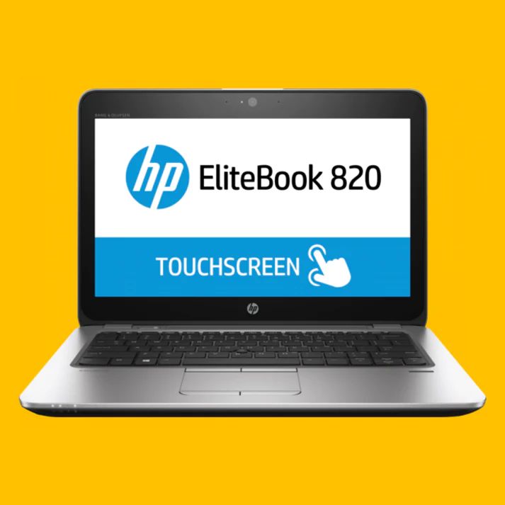 Refurbished HP Elitebook 820 G3 Touchscreen Laptop i5+8GB+500GB+12.5"  6th Gen Windows 11 Pro Notebook Slim Sleek Student Professional Laptop