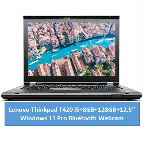 {i5+8GB+128GB SSD} Refurbished Laptop Lenovo Thinkpad T420 Core i5 8GB+128GB SSD +12.5" Windows 11 Pro Refurbished Lenovo Laptops Notebook Black 12.5 inch
