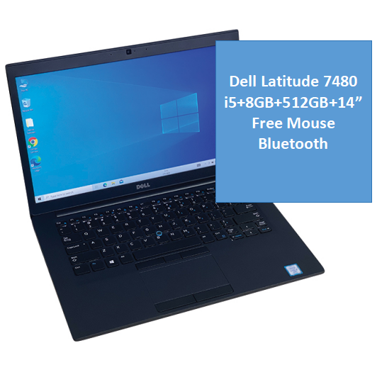 { i5+8gb+512gb } Refurbished Dell Laptop Latitude 7480 Core i5 8GB+512GB+14'' Refurbished Laptops Refurbished Computer Windows 11 Notebook 6 Month Warranty Free Office 2019