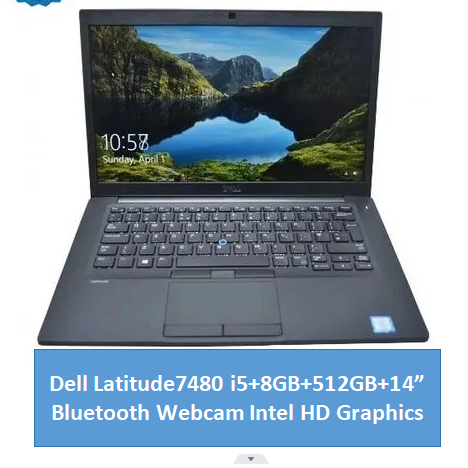 { i5+8gb+512gb } Refurbished Dell Laptop Latitude 7480 Core i5 8GB+512GB+14'' Refurbished Laptops Refurbished Computer Windows 11 Notebook 6 Month Warranty Free Office 2019