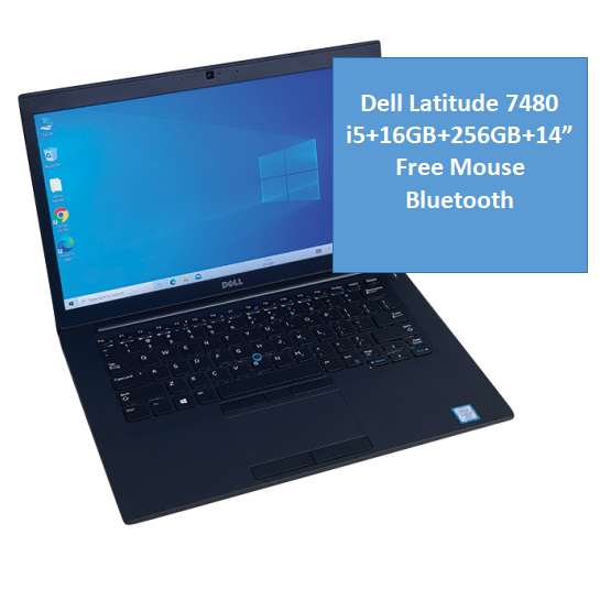 { i5+8gb+256gb } Refurbished Dell Laptop Latitude 7480 Core i5 8GB+256GB+14'' Refurbished Laptops Refurbished Computer Windows 11 Notebook 6 Month Warranty Free Office 2019