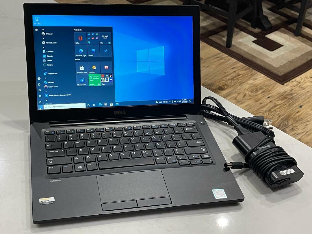 Refurbished Dell Latitude 7280 Laptop, Core i5 8GB RAM 256GB SSD, 12.5"  7th Gen Windows 11 Pro Free Mouse Bluetooth Webcam Intel HD Graphics Student professional Laptop Dell laptop