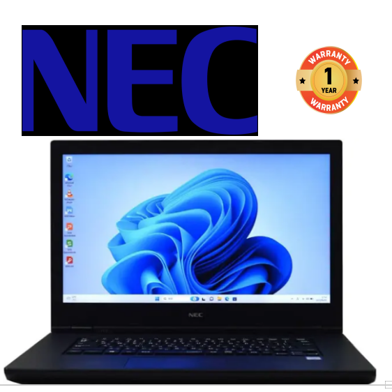 BRAND NEW NEC VersaPro VEE11 R5 X360 Laptop Intel Celeron N4120 4GB RAM Memory 64GB ROM Storage (Up to 256GB by SD Card) 11.6-inch HD Touchscreen Display Type C Charger port HDMI Port Dual Camera