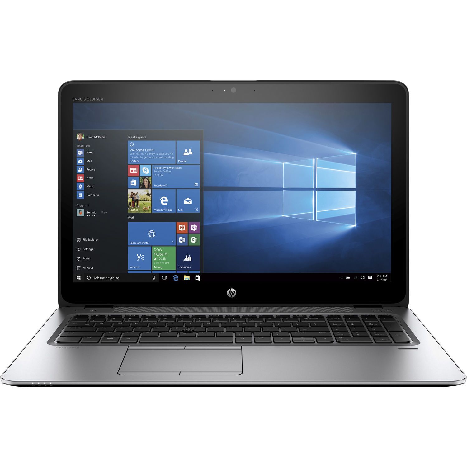 (i7+4GB+500GB) Refurbished HP Elitebook 850 G1 Laptop - Intel Core i7 - 4GB RAM 500GB HDD ROM 4th Gen - 15.6'' Bluetooth Webcam Intel HD Graphics Windows 11 Notebook
