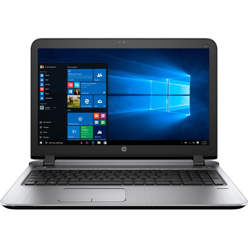 Refurbished HP Probook 450 G3 6th Gen Laptop i3+8GB+500GB+15.6"  Windows 11 Pro Notebook Stdent professional  HP Laptop Bluetooth Webcam Intel HD Graphics