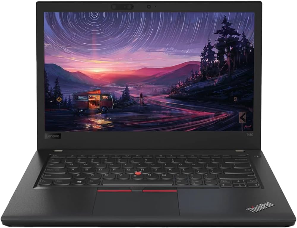 (i5+8GB256GB+14") Refurbished Lenovo ThinkPad T480 Laptop Intel Core i5 7th gen 8GB RAM 256GB SSD 14" FHD Bluetooth Webcam Intel Graphics- Win11 Pro Black Black 14 inch Black 14 inch