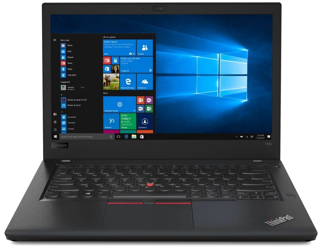 (i5+8GB256GB+14") Refurbished Lenovo ThinkPad T480 Laptop Intel Core i5 7th gen 8GB RAM 256GB SSD 14" FHD Bluetooth Webcam Intel Graphics- Win11 Pro Black Black 14 inch Black 14 inch