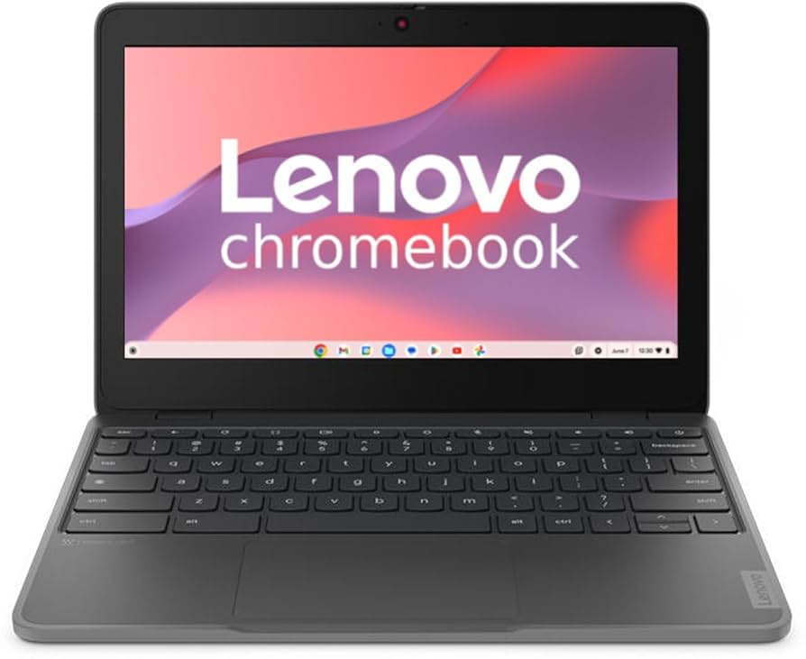 Lenovo 100e Chromebook 4GB 32GB eMMC SD Flash Memory Up to 256GB with SD Card 11.6 Inch Chromebook HD - Intel N-Series N100-4 With Chrome OS English Keyboard Student Laptop