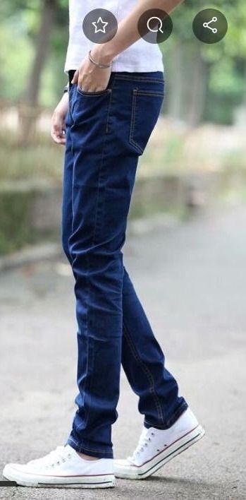 Men's Blue Jeans. Slim Fit Blue Jeans. Sizes:30-34. Stretchy Jeans.