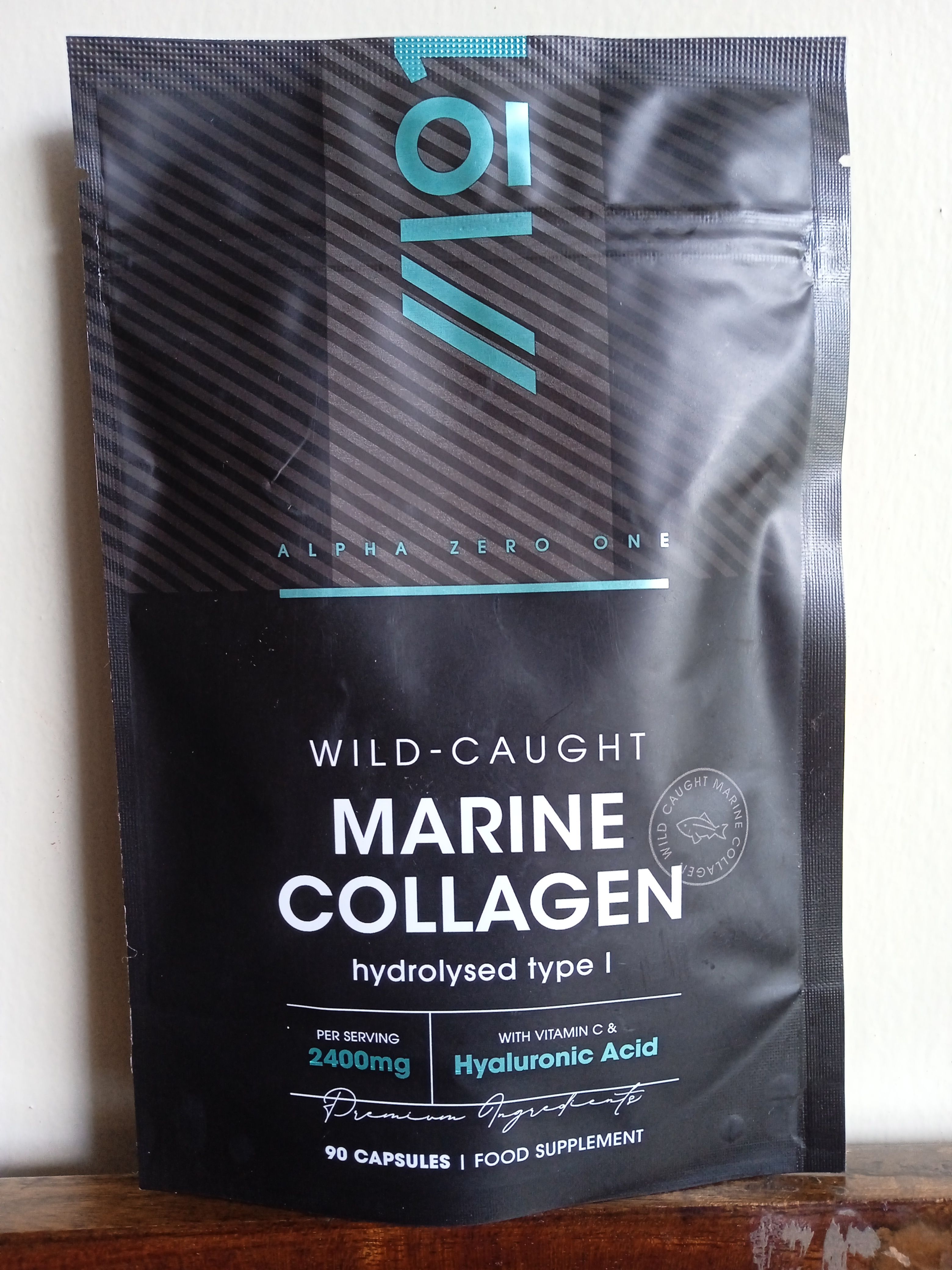 Marine Collagen Capsules 2400mg - Wild Caught with Hyaluronic Acid & Vitamin C - Collagen Complex for Skin Joints & Hair for Women & Men