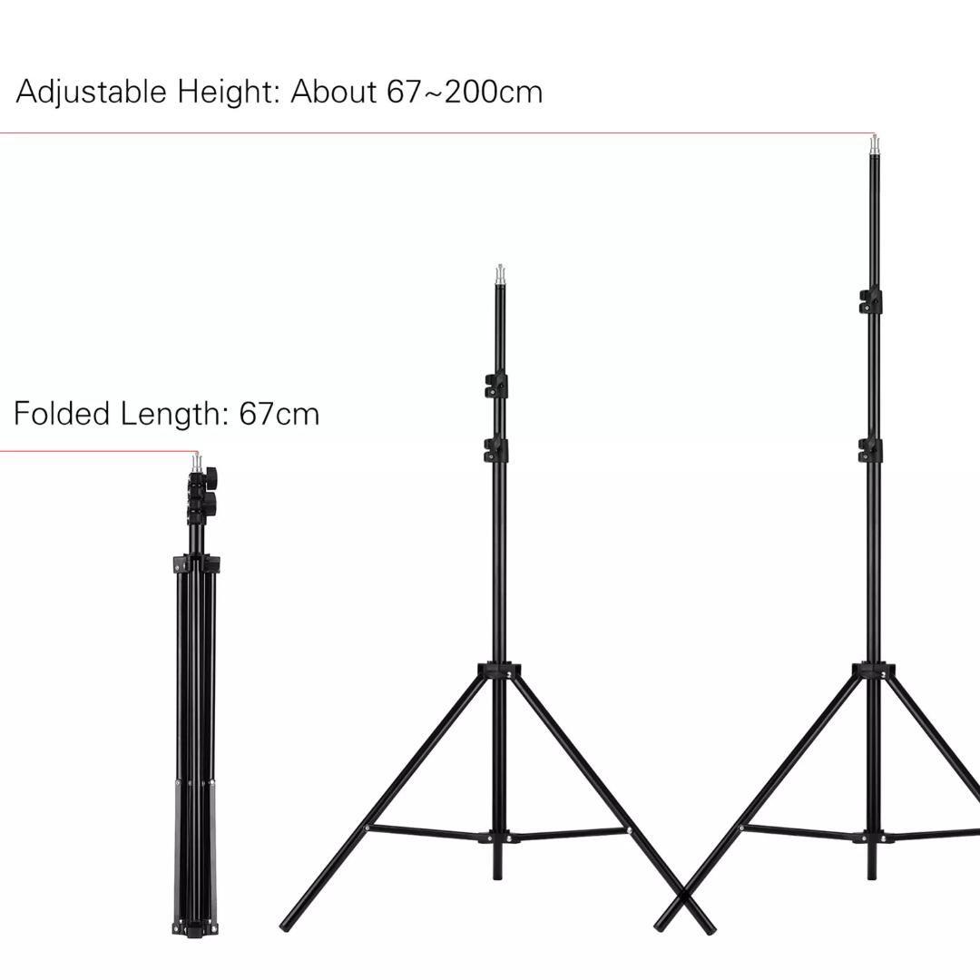 2Meter HEAVY DUTY Tripod Stand, 240''/20ft/600cm Air-Cushioned Super Tall Telescoping Light Stand for Photography, Video, 360 Gimbal, Action Camera, Sports, GoPro