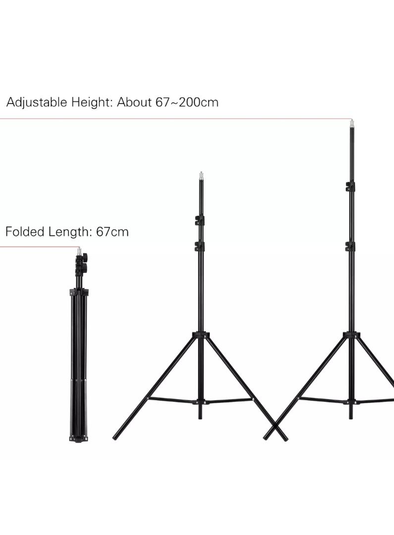 2Meter HEAVY DUTY Tripod Stand, 240''/20ft/600cm Air-Cushioned Super Tall Telescoping Light Stand for Photography, Video, 360 Gimbal, Action Camera, Sports, GoPro