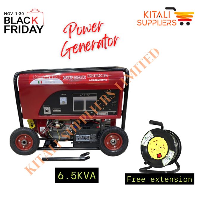 KMAX km6500e generator gasoline with free extension