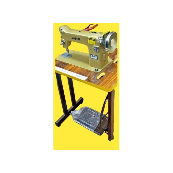 Juki Industrial Heavy Duty Sewing Machine Quality Complete With Imported Table Golden