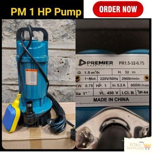 Premier Submersible Water Pump 1hp with maximum lift of 105feet