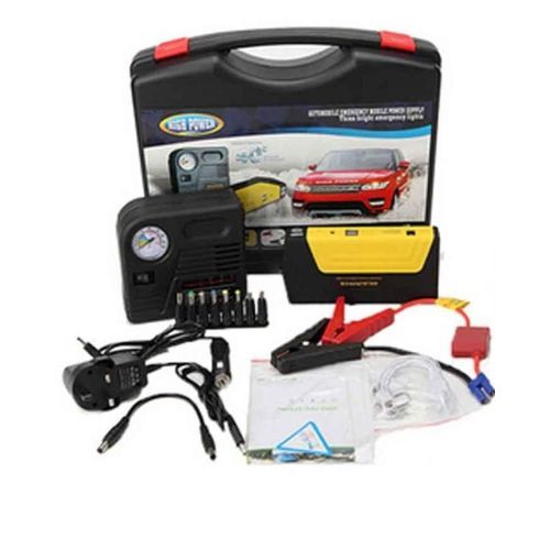 Best Excellent High Power Portable Car Jump Starter Kit And Air Compressor Multi Purpose Power bank, Inflator Charger