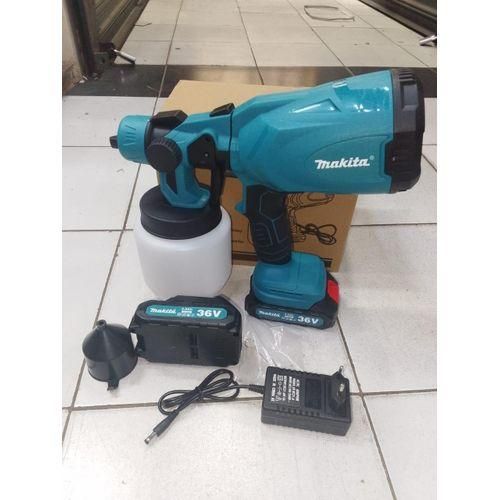 Powerful 48v cordless spray gun 1000ml tank 2 batteries Makita  Commercial Powerful 48v cordless spray gun 1000ml tank 2 batteries  Electric Spray Machine 450W Paintzoom