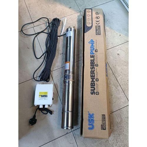 USK Unitech 0.5HP 150Feet/50M Lift Electric Submersible Deep Well Water Pump 1.25 Inches 1.5M3/Hr 15M Cable