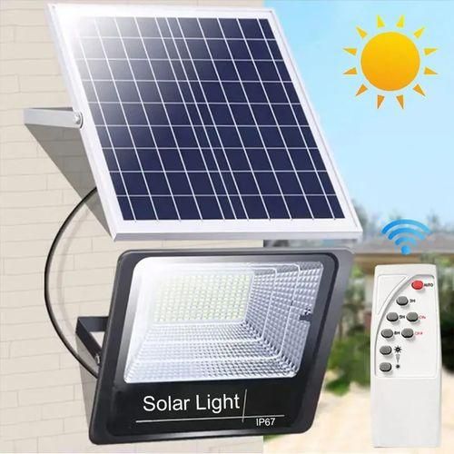 Solar Light Quality Automatic Solar Powered Security Flood Light Outdoor Auto Dusk To Dawn With remote Solar lighting 50W