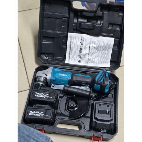 Makita Cordless Grinder, Two Batteries And One Charger+ Cutting Disk