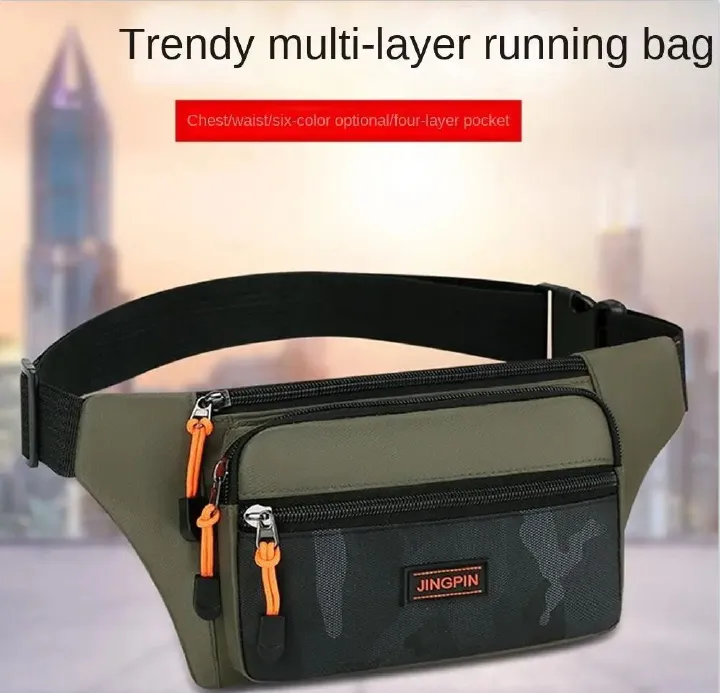 Men's Bags Multi-functional Sports Waist Bags Fitness Anti-theft Mobile Phone Waist Pack Chest Bag Close Fitting Waist Bags