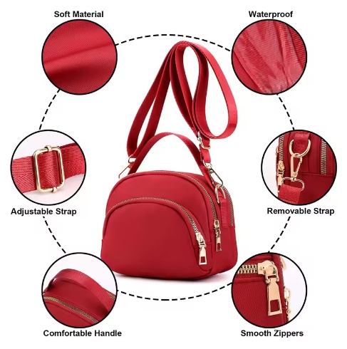 Fashion Women Crossbody Bags Sweet Zipper Mobile Phone Shoulder Bag Lady Female Multifunction Mini Handbags Purse New Hot 2025
