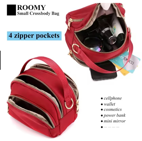 Fashion Women Crossbody Bags Sweet Zipper Mobile Phone Shoulder Bag Lady Female Multifunction Mini Handbags Purse New Hot 2025
