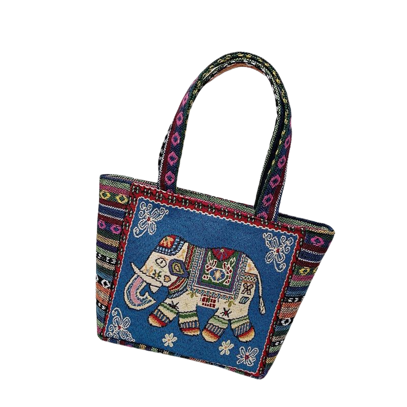 New Embroidered Canvas Handbag Women's Shoulder Bag Fashion Casual Bag Small Cloth Bag