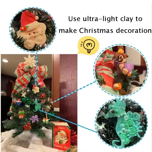 24Colors Air Dry Clay Children Ultralight Clay With Sculpting Tools for Preschool Education DIY Crafts Toy Gift for Kids Craft Kits