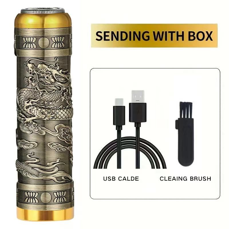 Men's Electric Razor Full Body Wash Mini Travel New Portable Razor ABS Zinc Alloy Material Dry Wet Double Shaved Floating