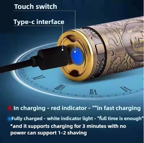 Men's Electric Razor Full Body Wash Mini Travel New Portable Razor ABS Zinc Alloy Material Dry Wet Double Shaved Floating