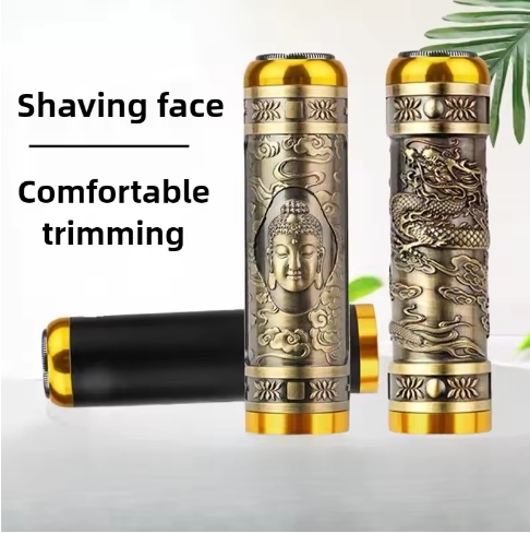 Men's Electric Razor Full Body Wash Mini Travel New Portable Razor ABS Zinc Alloy Material Dry Wet Double Shaved Floating