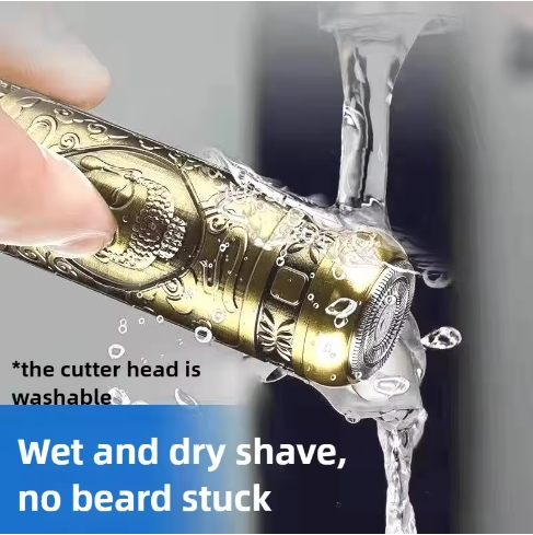 Men's Electric Razor Full Body Wash Mini Travel New Portable Razor ABS Zinc Alloy Material Dry Wet Double Shaved Floating