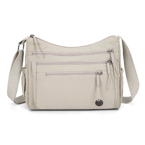 New Nylon Lightweight Single-shoulder Crossbody Bag Multi-layer Large-capacity Casual Waterproof Portable Fashionable Women's Bag