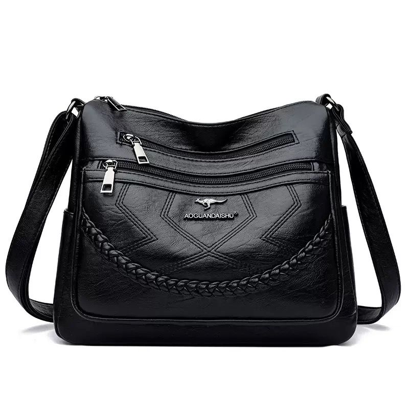 Soft Leather Women Bag Branded Designer Ladies Handbag Purses 2025 Luxury Female Shoulder Bag Large Capacity Crossbody Bags
