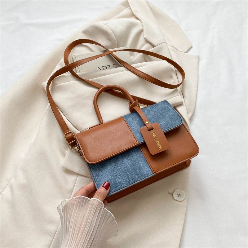 New Style Womens Bag With Color Blocking Closure Fashionable Bag Comfortable Shoulder Bag Popular Crossbody Bag
