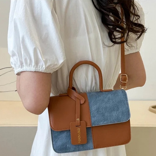 New Style Womens Bag With Color Blocking Closure Fashionable Bag Comfortable Shoulder Bag Popular Crossbody Bag