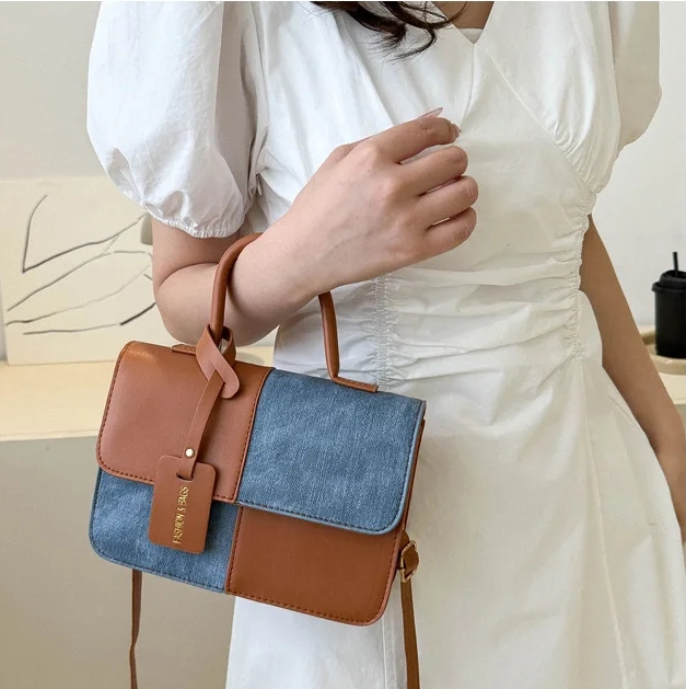 New Style Womens Bag With Color Blocking Closure Fashionable Bag Comfortable Shoulder Bag Popular Crossbody Bag