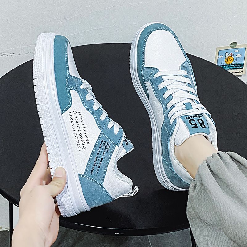 Wear-resistant Sneakers Fashion Leather Men Non-slip Women Comfortable Flat Slip-on Spring Casual Shoes Autumn Couple Shoes