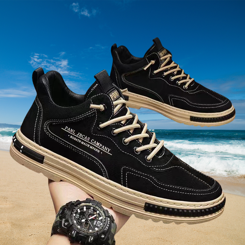 Men's Casual Sneakers SpringAutumn Breathable Wear Resistant Outdoor Platform Sneaker Non-slip Comfortable Loafers Walking Flats