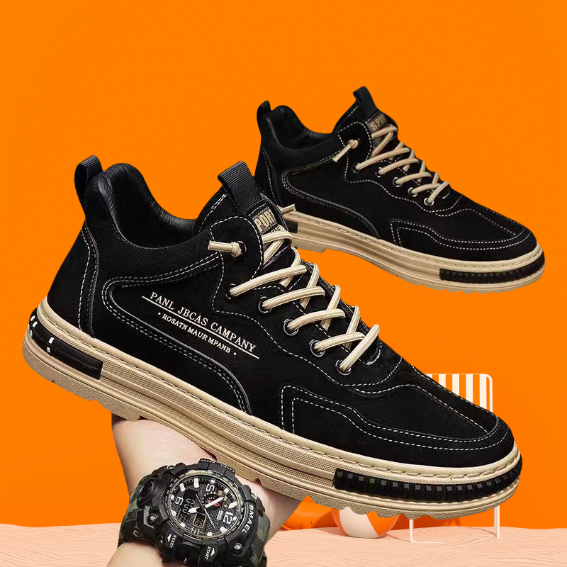Men's Casual Sneakers SpringAutumn Breathable Wear Resistant Outdoor Platform Sneaker Non-slip Comfortable Loafers Walking Flats