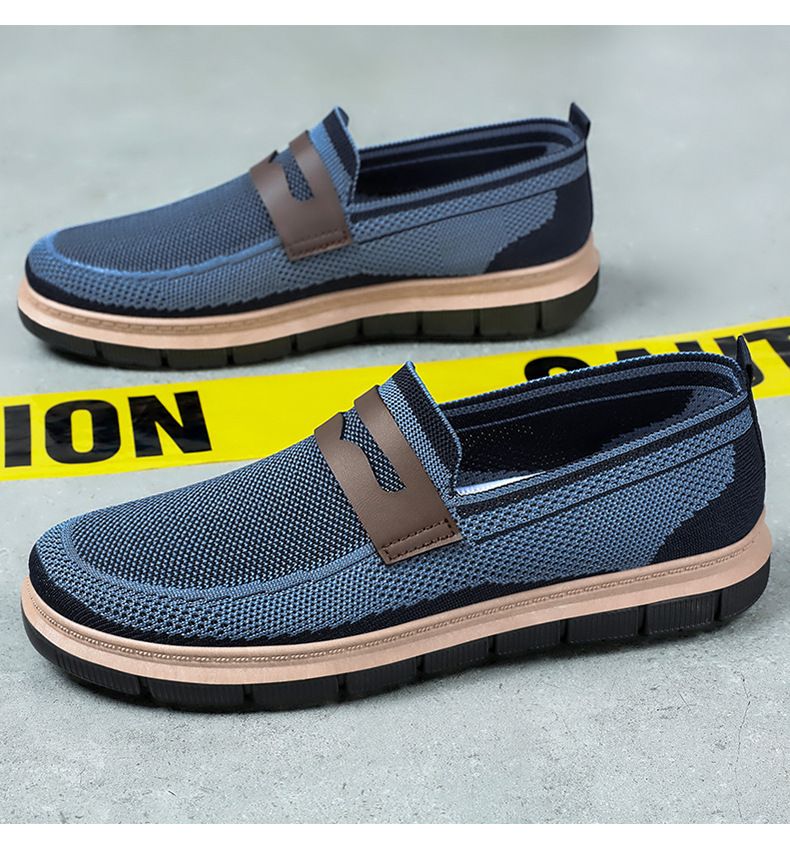 New Men's Spring Flats New British Style Casual Shoes Men's One Step Versatile Single Shoes Loafers