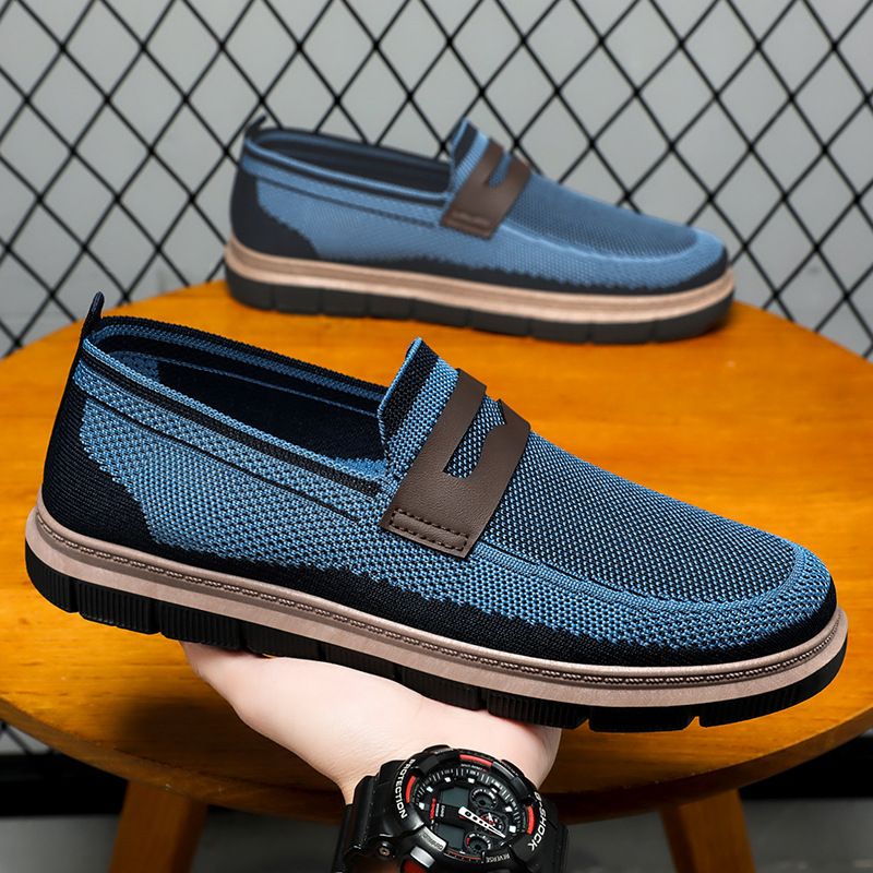 New Men's Spring Flats New British Style Casual Shoes Men's One Step Versatile Single Shoes Loafers