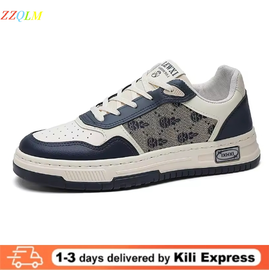 Hot-Selling New Men's Shoes Summer Breathable Fashion Casual Flat Shoes Men's Sneakers Blue,EU41