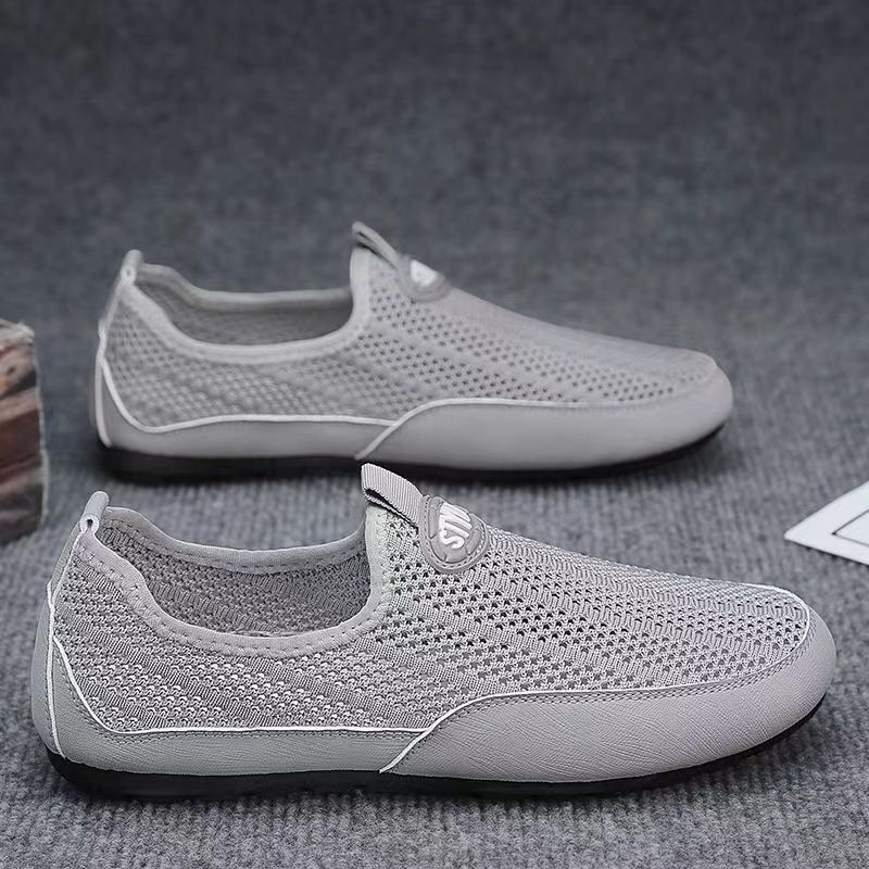 Fashion Men Sneakers All-match Casual Shoes Outdoor Breathable Loafers Mesh Surface Soft Bottom Casual Loafers 2026