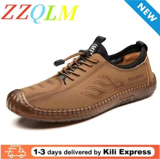 2026 Spring and Autumn New Men's Breathable Leather Shoes Low cut Fashion Trendy Running Sports Men's Casual Trendy Shoes Sneakers